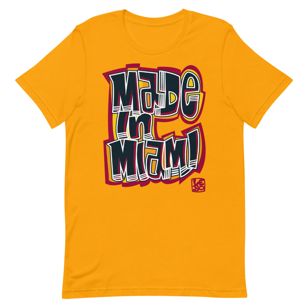 Made in Miami - Red & Black - Lebo Short-Sleeve Unisex T-Shirt